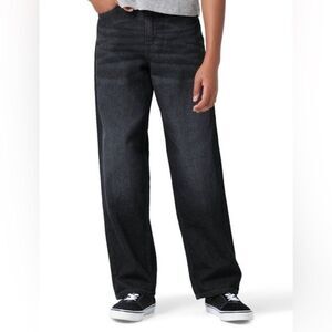 Wrangler Boy’s Skater Loose Fit Black Jeans Size 8 Regular NWT